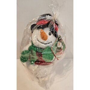 SNOWBALL*8" Snowman Beanbag Plush Toy*SEARS*2008*NEW* Collectible